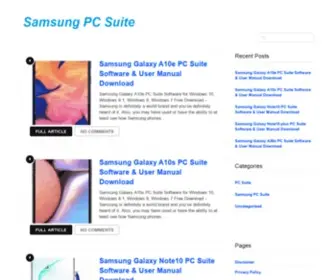 Samsungpcsuit.com(Samsung PC Suite) Screenshot