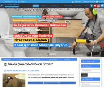 Samsunsukacagi.net(Su kaçağı tespiti) Screenshot