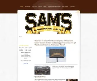 Samswarehouseliquors.com(Sam's Warehouse Liquors) Screenshot