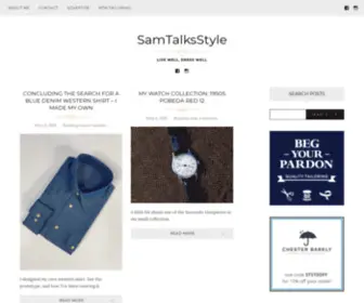 Samtalksstyle.com(Insights on menswear and tailoring) Screenshot