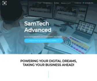Samtechadvanced.com(Website Design & Hosting) Screenshot