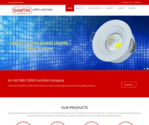 Samtekelectronics.com(DOWN LIGHTS) Screenshot