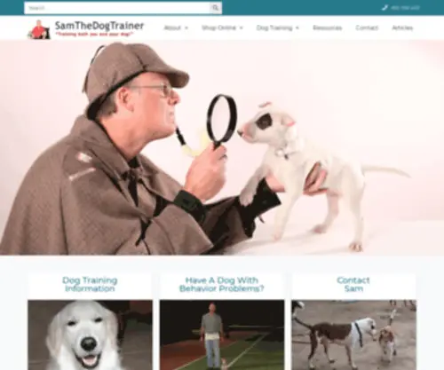 Samthedogtrainer.com(Phoenix Dog Training) Screenshot