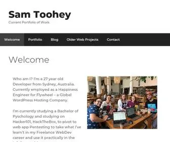 Samtoohey.xyz(Sam Toohey) Screenshot