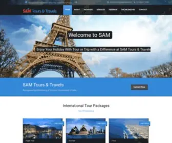 Samtoursntravels.com(SAM Tours & Travels) Screenshot