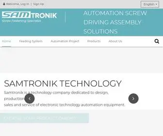 Samtronik-Screw.com(Automation Screw Driving Assembly Solutions) Screenshot