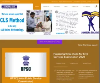 Samudraias.com(Samudra IAS is the only leading IAS mains preparation (training)) Screenshot
