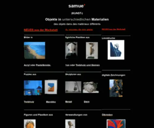 Samue-Kunst.de(Métal) Screenshot