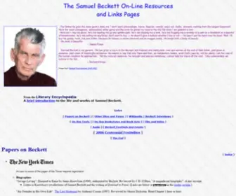 Samuel-Beckett.net(Samuel Beckett Resources and Links) Screenshot