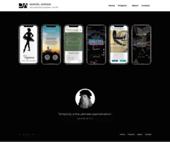 Samueladrian.com(Graphic Designer) Screenshot