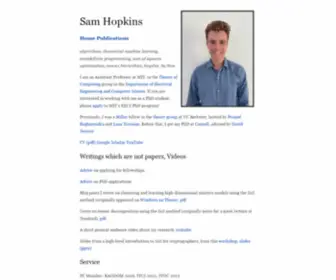 Samuelbhopkins.com(Index) Screenshot