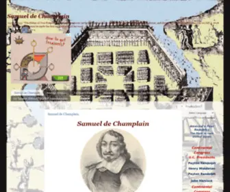 Samueldechamplain.com(Samuel de Champlain) Screenshot