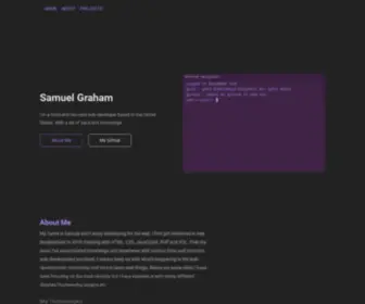 Samuelgraham.dev(Samuel Graham Portfolio) Screenshot