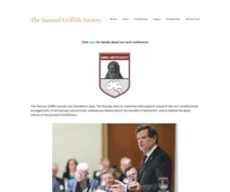 Samuelgriffith.org(The Samuel Griffith Society) Screenshot