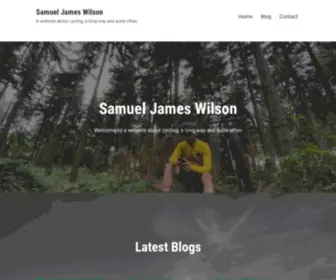 Samueljameswilson.com(A website about cycling) Screenshot