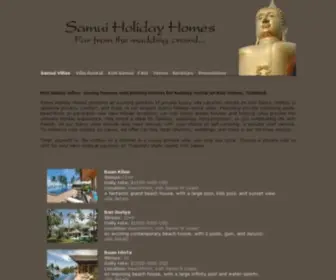 Samuiholidayhomes.com(Samui Holiday Homes) Screenshot