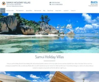 Samuiholidayvillas.com(Luxury Koh Samui Holiday Villas in Thailand) Screenshot