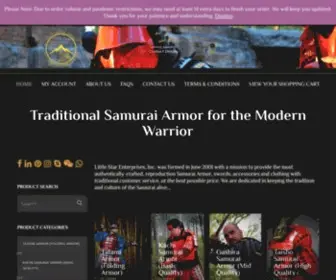 Samurai-Armor.com(Samurai Armor and Accessories) Screenshot