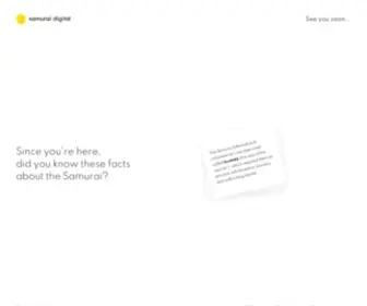 Samurai-Digital.com(We are an experienced digital agency designing and developing digital products) Screenshot