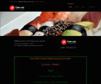 Samurai-Sushi.se(Sushi) Screenshot