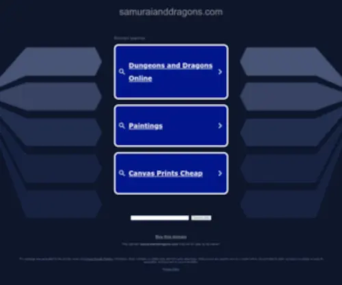 Samuraianddragons.com(Samuraianddragons) Screenshot