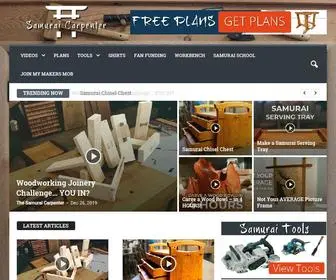 Samuraicarpenter.com(The Samurai Carpenter) Screenshot