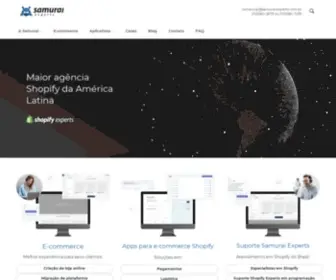 Samuraiexperts.com.br(Maior agência Shopify da América Latina) Screenshot