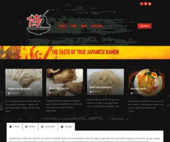Samurainoodlehouston.com(Houston's Best Ramen Noodle House) Screenshot