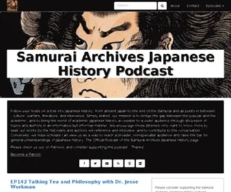 Samuraipodcast.com(Samurai Archives Japanese History Podcast) Screenshot