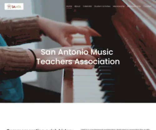 Samusicteachers.org(San Antonio Music Teachers Association) Screenshot