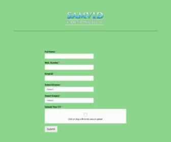 Samvidcareer.com(Samvidcareer) Screenshot