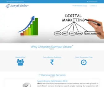 Samyakonline.co.in(Offshore IT Company India) Screenshot