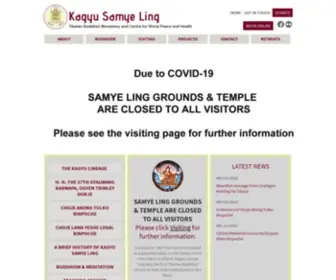 Samye.org(The Aims and Origins of the Samye organisations in the Rokpa network) Screenshot