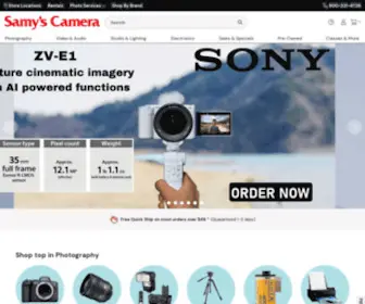 Samys.com(Samy's Camera) Screenshot