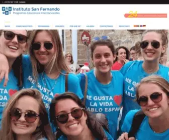 San-Fernando.com(Spanish Language and Culture Inmersion Programs in Spain) Screenshot