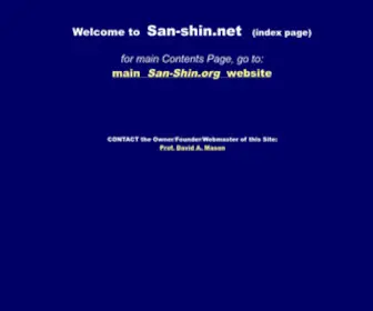 San-Shin.net(San Shin) Screenshot