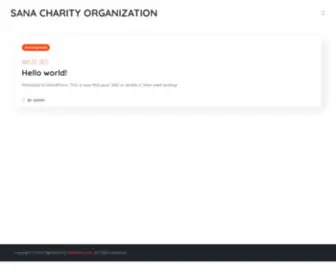 Sana-Charity.org(میخواهم به سنا کمک کنم) Screenshot
