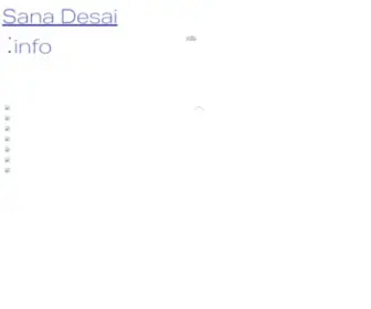 Sana-Desai.com(Sana Desai) Screenshot