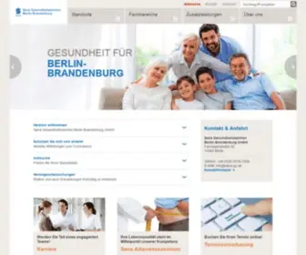Sana-GZ.de(Berlin, Sana Gesundheitszentren Berlin-Brandenburg ) Screenshot