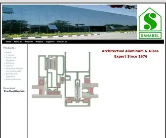 Sanabelalum.com(Sanabel Aluminum) Screenshot