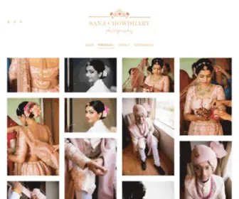 Sanachowdhary.com(Sana Chowdhary Photography) Screenshot