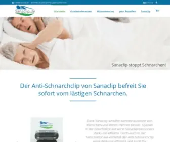 Sanaclip.de(Schnarchen einfach stoppen) Screenshot