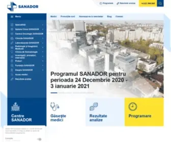 Sanador.ro(Cel Mai Mare Spital Privat) Screenshot