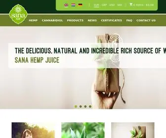 Sanahempjuice.com(Sana Hemp Juice) Screenshot