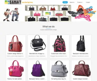 Sanait-Bag.com(Chinese professional bags manufacturer) Screenshot
