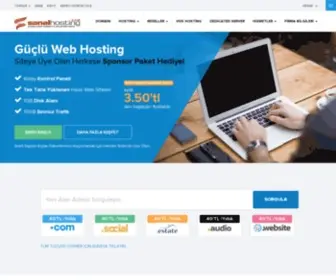 Sanalhosting.com(Ana Sayfa) Screenshot