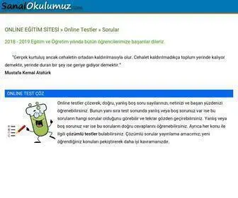 Sanalokulumuz.com(ONLİNE EĞİTİM SİTESİ) Screenshot