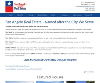 Sanangelorealestate.com(San Angelo Real Estate) Screenshot