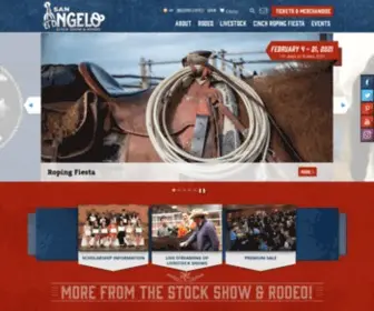 Sanangelorodeo.com(The San Angelo Stock Show and Rodeo) Screenshot