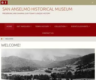 Sananselmohistory.org(San Anselmo Historical Museum) Screenshot